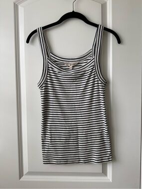 Banana Republic Navy & White Tank